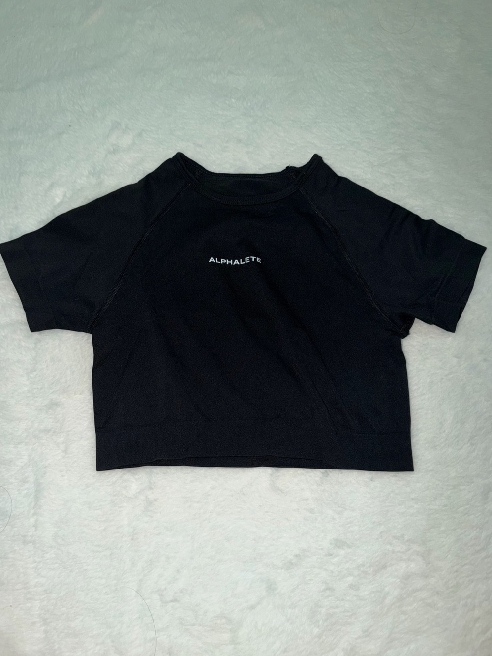 Alphalete Short Sleeve Athletic Top in Chocolate Size Small